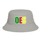 OES Rasta Color Embroidered Bucket Hat