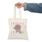 Heroine Floral Tote Bag — Feminine Rose Graphic Natural Canvas Tote