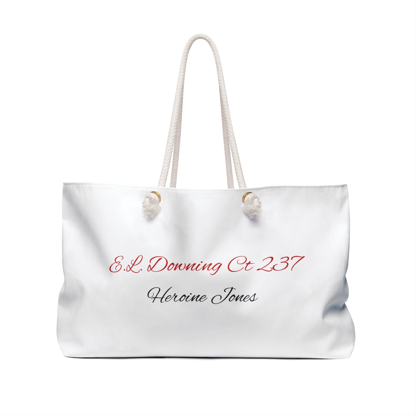 Weekender Bag — 'Heroines of Jericho' Gold Logo Travel Tote