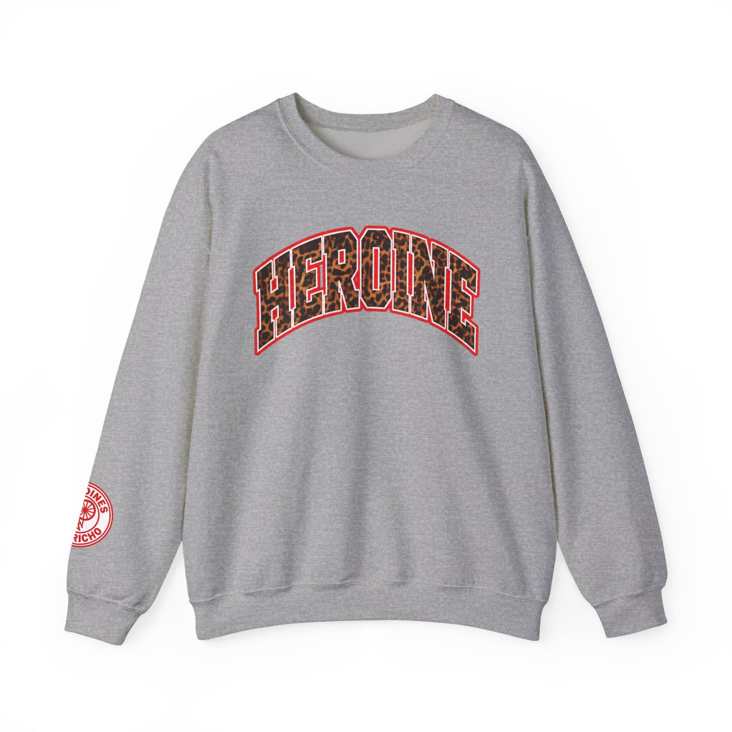 HEROINE Cheetah Print- Graphic Crewneck Sweatshirt