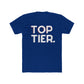 Top Tier Graphic Tee — Bold Typography "TOP TIER." Black Cotton T-Shirt