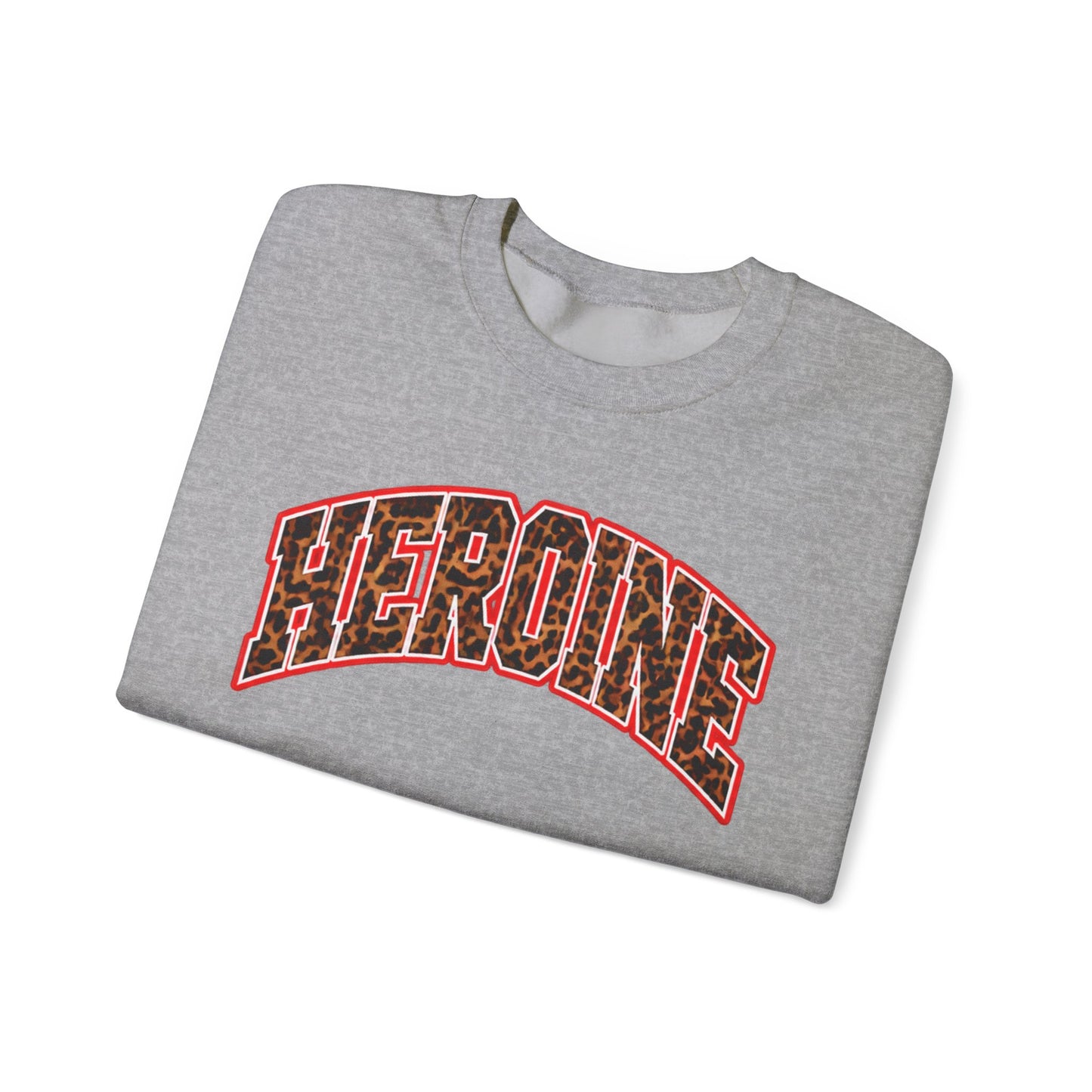 HEROINE Cheetah Print- Graphic Crewneck Sweatshirt